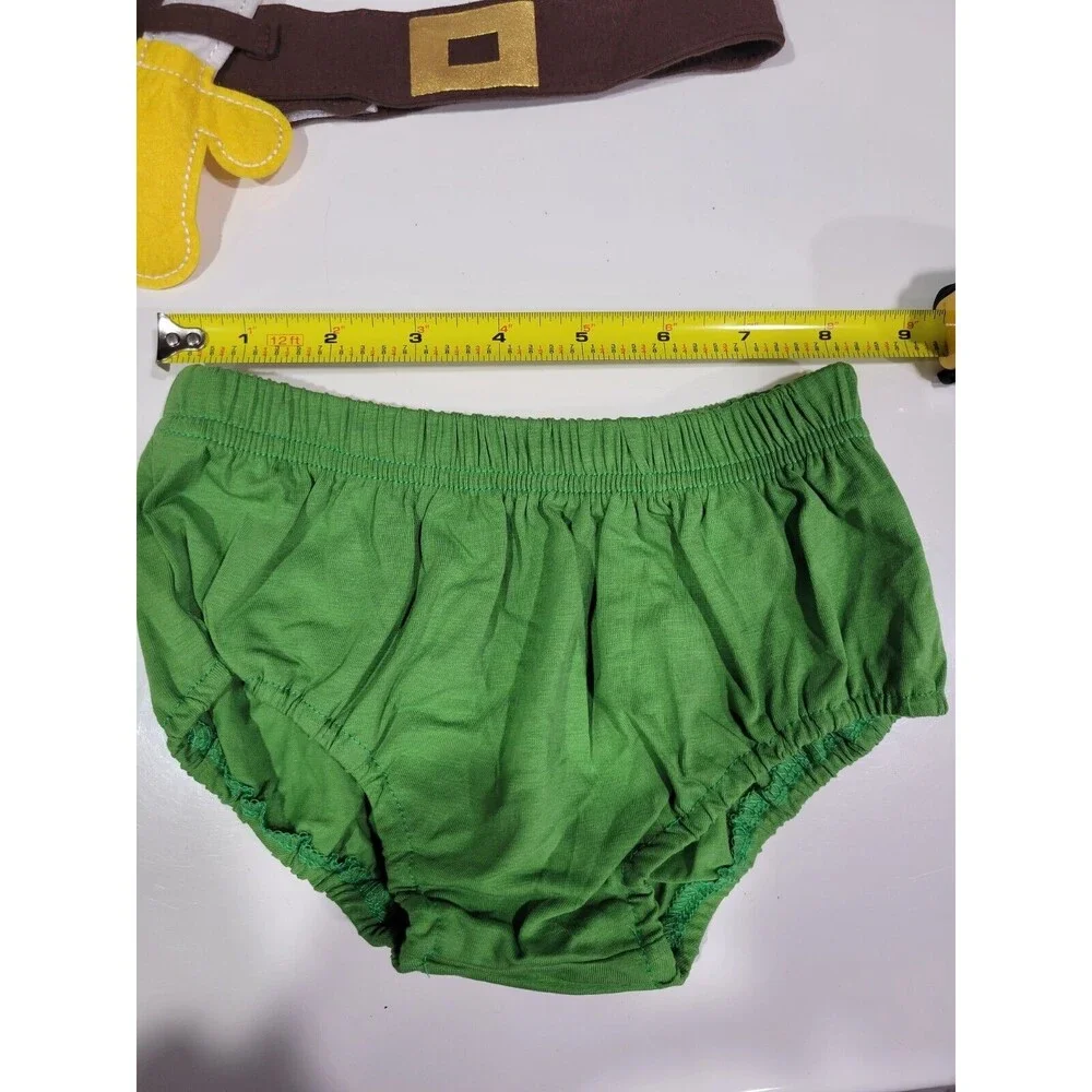 Infant Baby Birthday Outfits Bloomers, Suspender Cake Smash Halloween Robin Hood